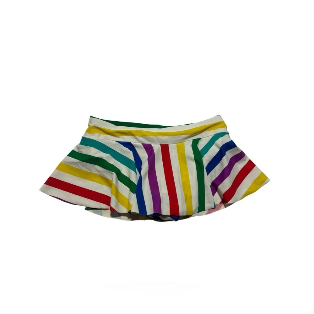 Hanna Andersson Rainbow Striped Swim Skort